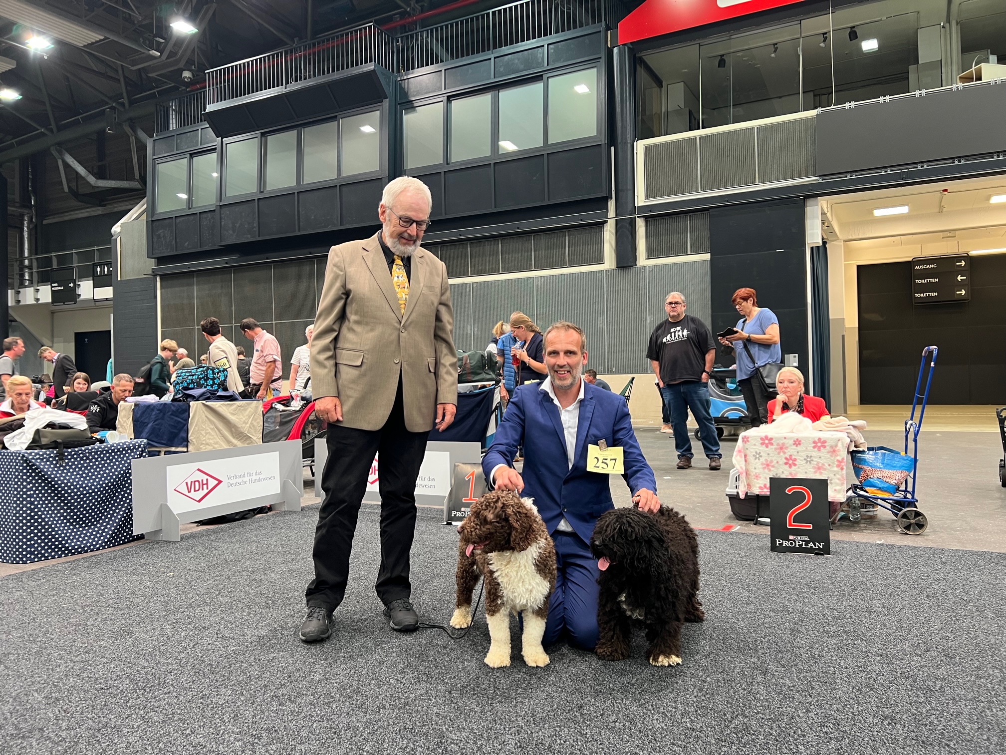 Spaanse waterhond BOB en BOS met km dag 1